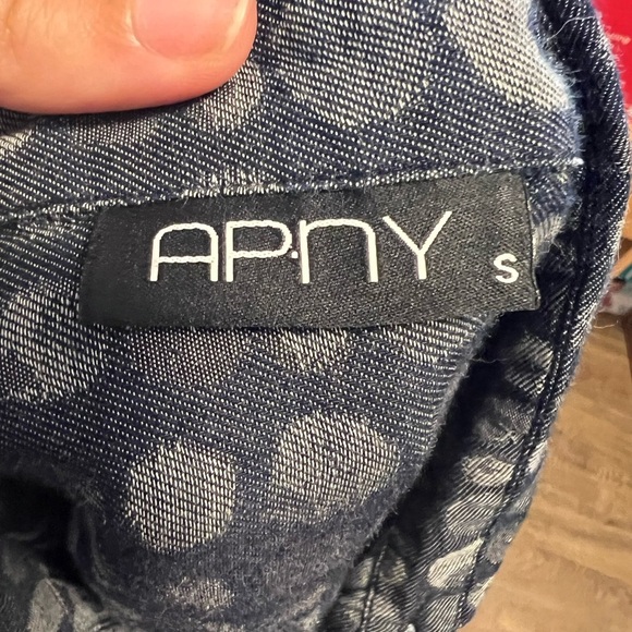 APNY 100% Organic Cotton Polka Dot Button-Up Tunic - Picture 8 of 10